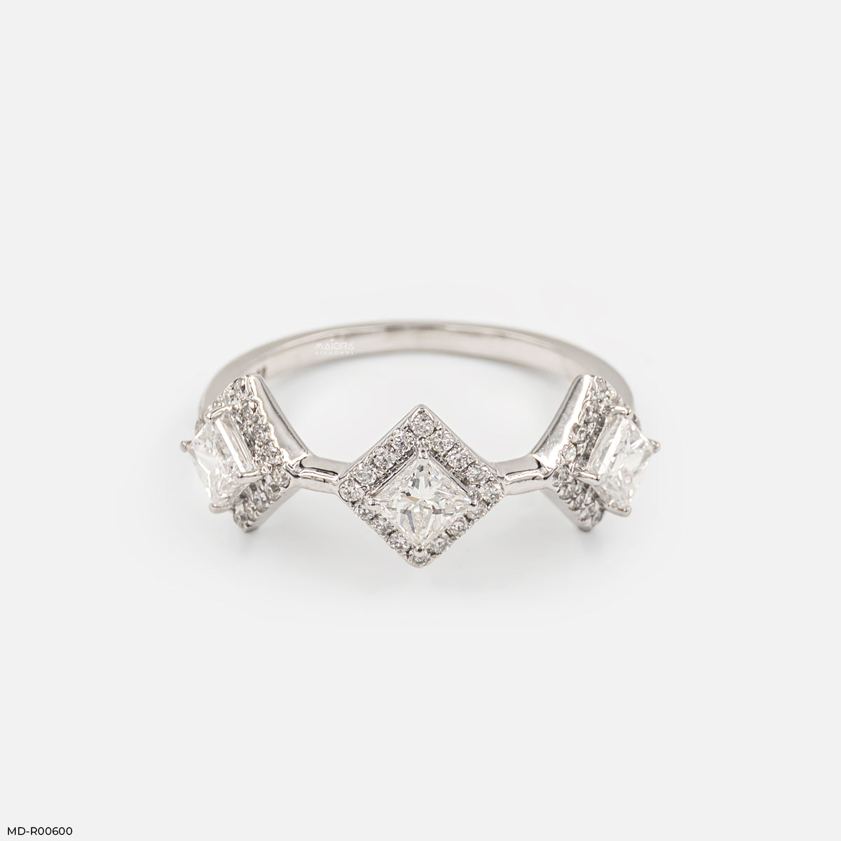 1 Carat Geometric Trilogy Lab Diamond Ring