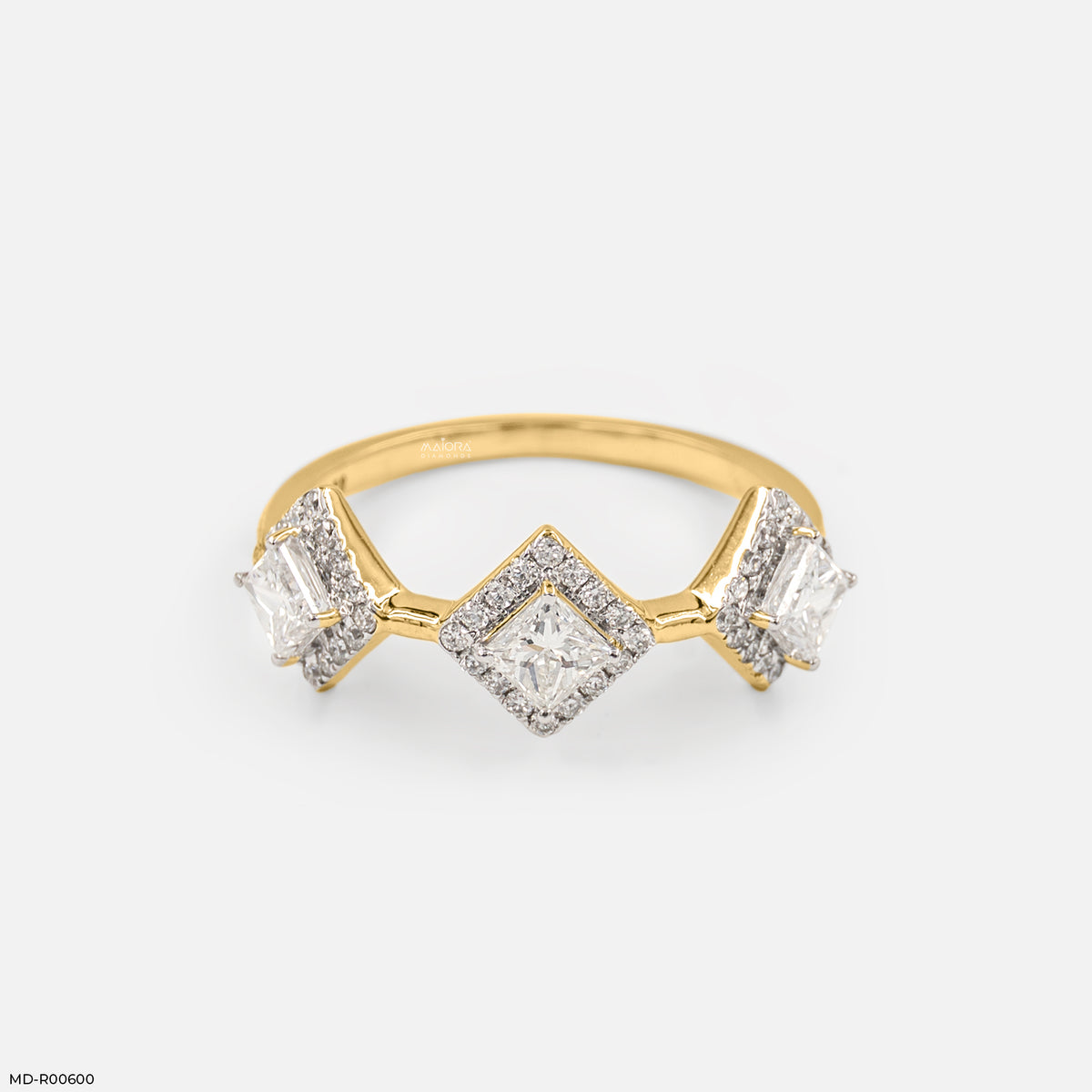1 Carat Geometric Trilogy Lab Diamond Ring