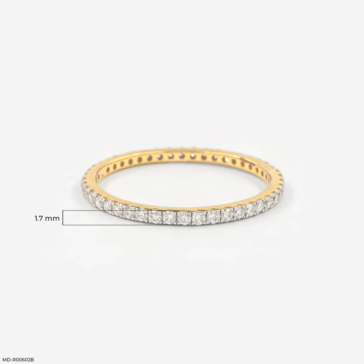 0.40 Carat Dual Tone Round Band Diamond Ring