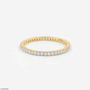 0.40 Carat Dual Tone Round Band Diamond Ring