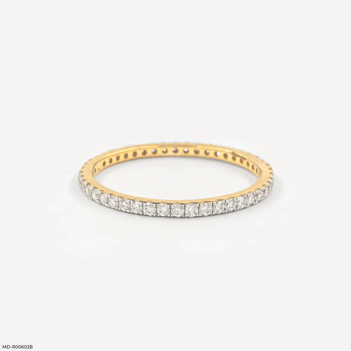 0.40 Carat Elegant Link Round Band Diamond Ring