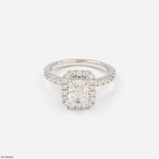 1.45 Carat Elara Emerald-Cut Solitaire Lab Diamond Ring