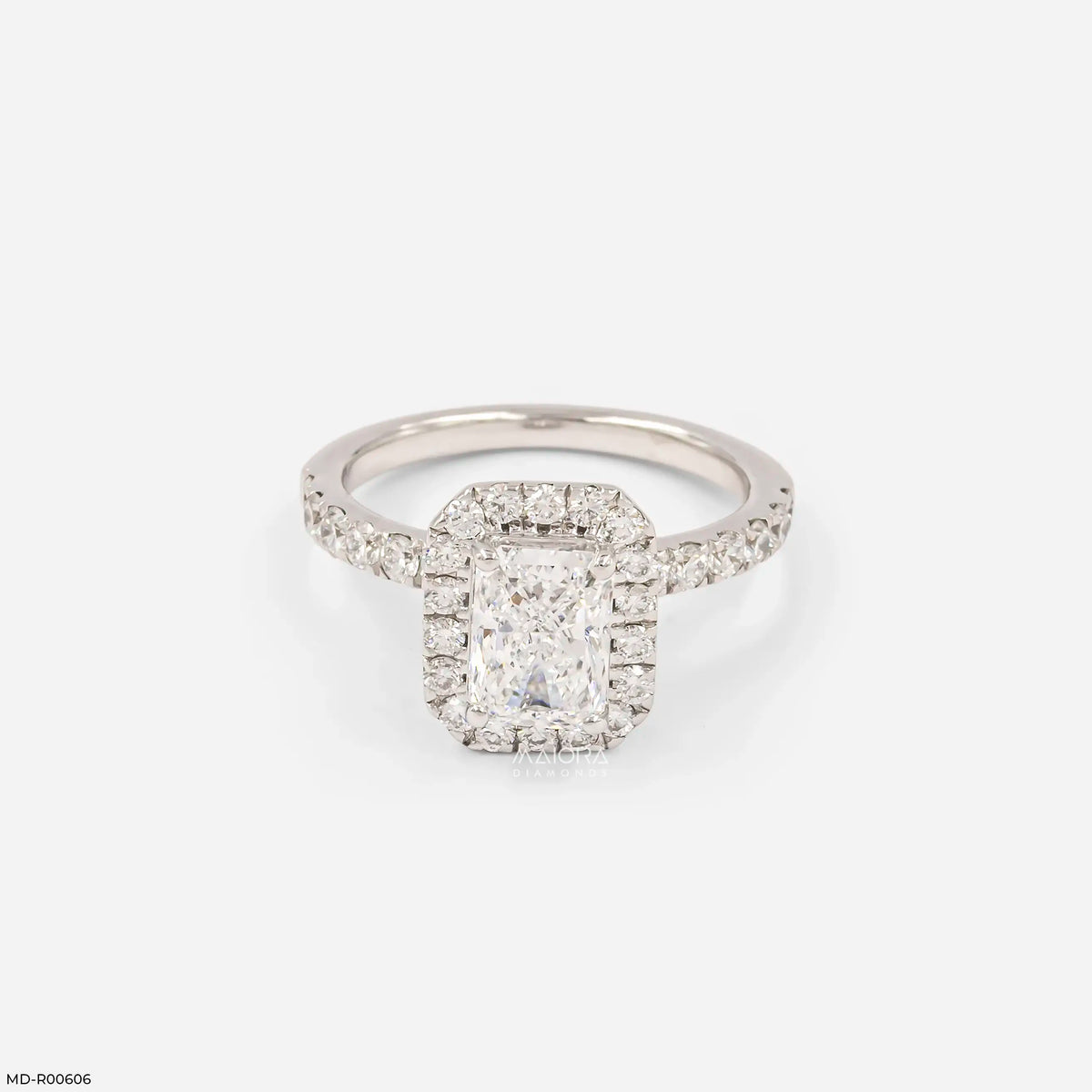 1.45 Carat Elara Emerald-Cut Solitaire Lab Diamond Ring