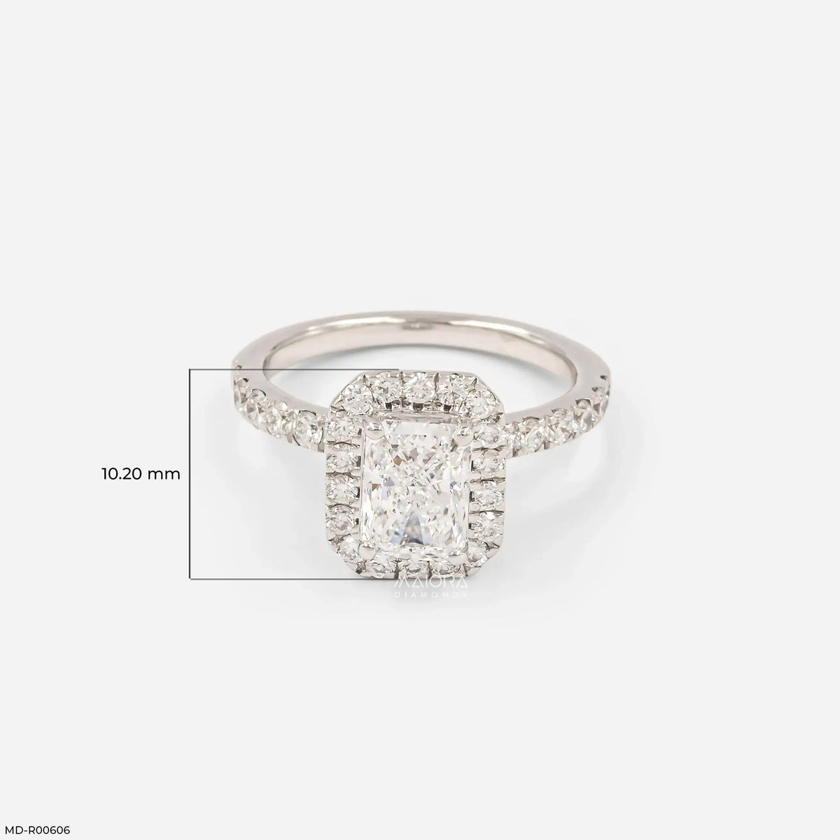 1.45 Carat Elara Emerald-Cut Solitaire Lab Diamond Ring