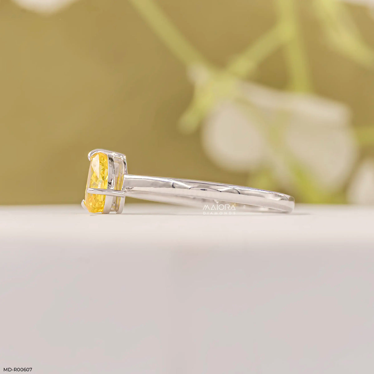 1.35 Carat Toi Et Moi Solitire Lab Diamond Band Ring