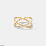 0.18 Carat Eternal X Criss Cross Lab Diamond Band Ring