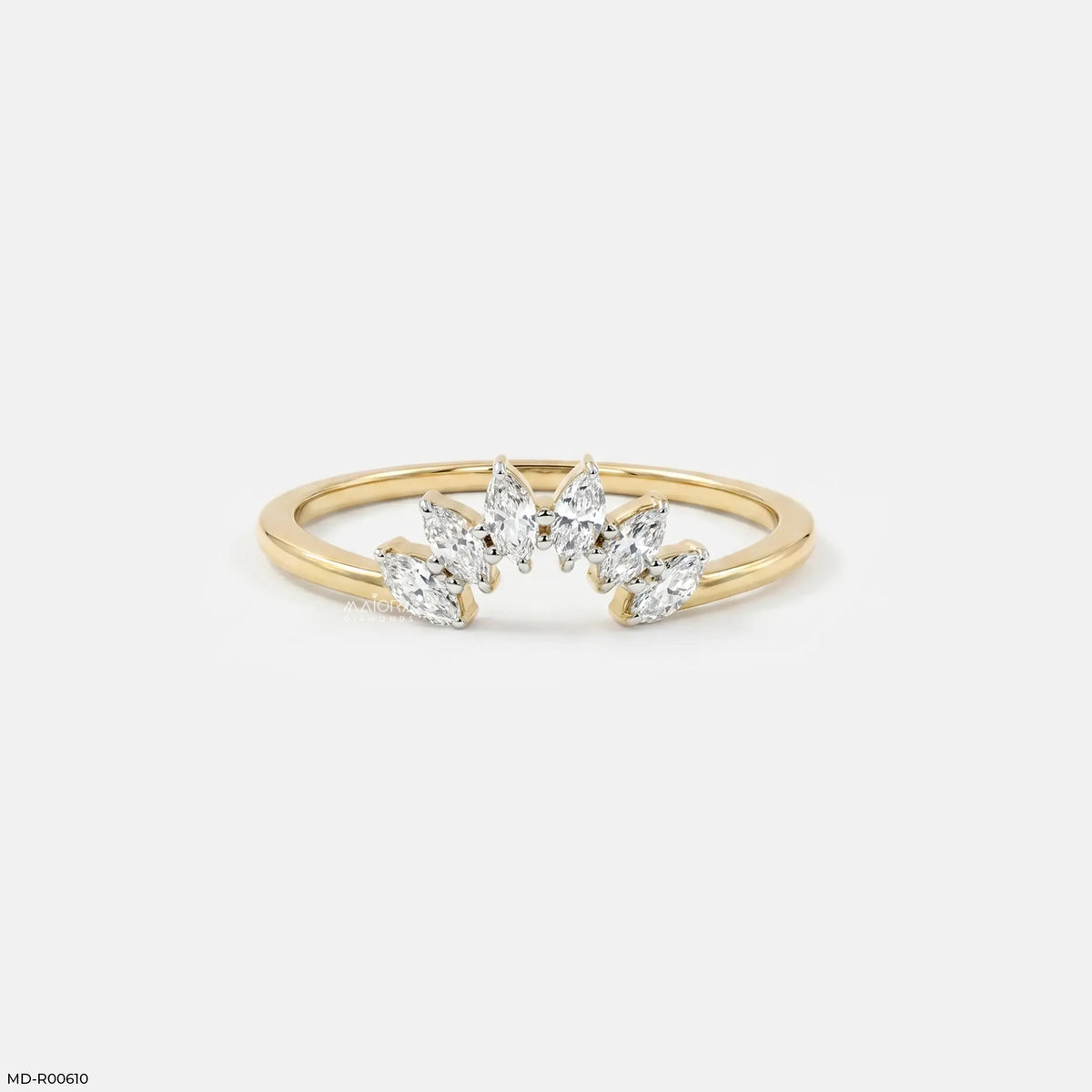 Vesper Marquise Arc Diamond Ring