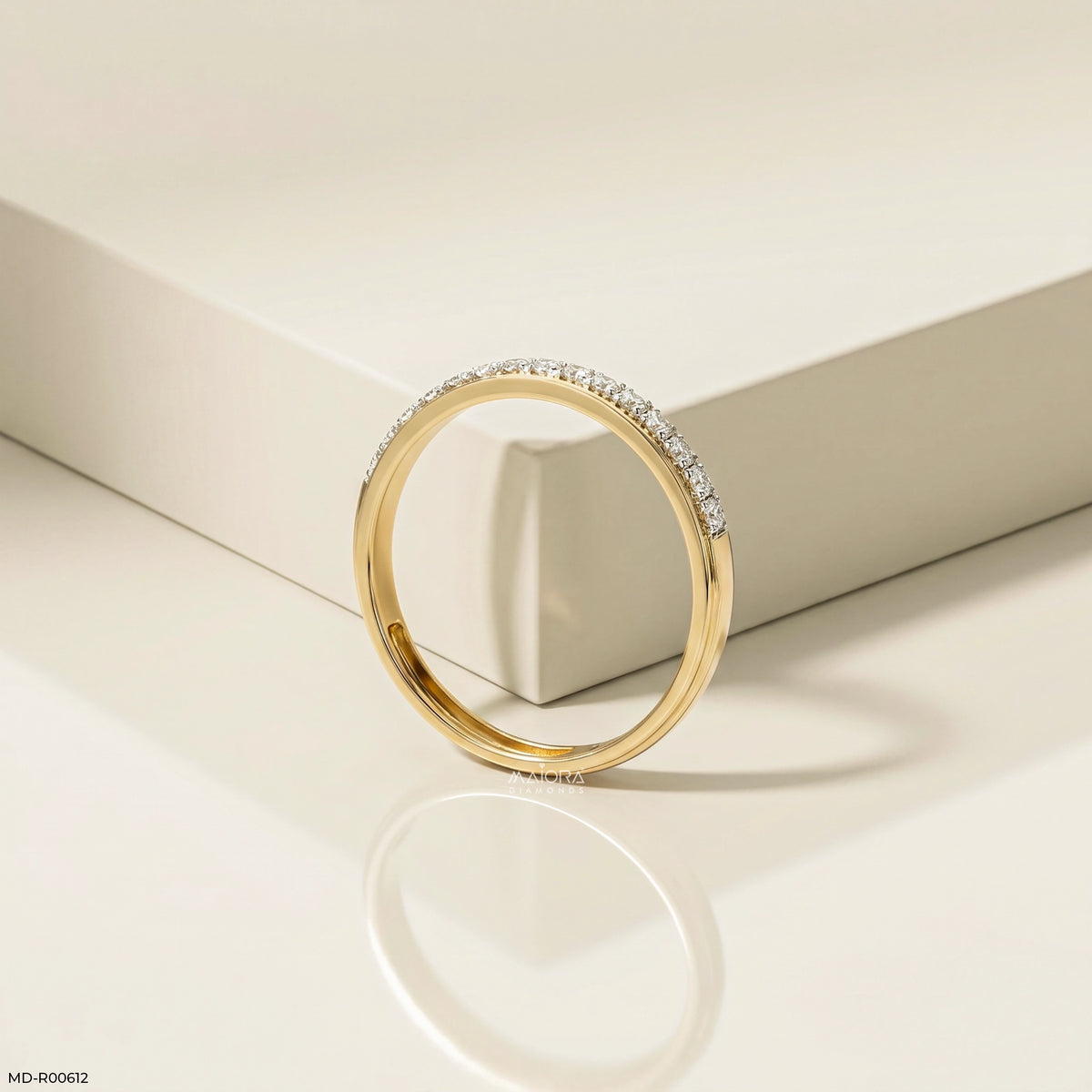 Endless Path Round Diamond Band Ring