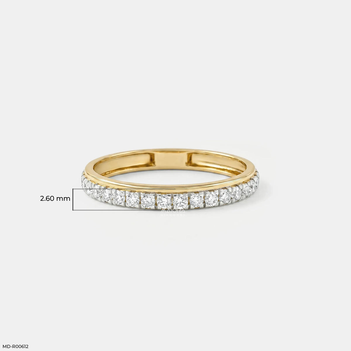 Endless Path Round Diamond Band Ring
