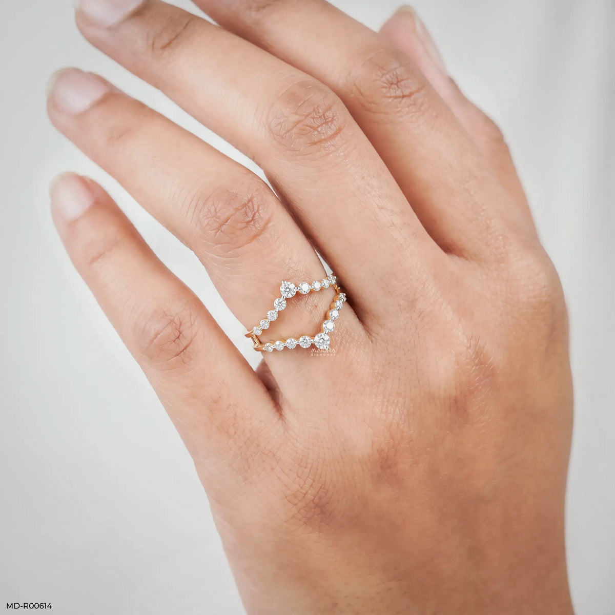 0.55 Carat Tiara Frame Enhancer Diamond Ring