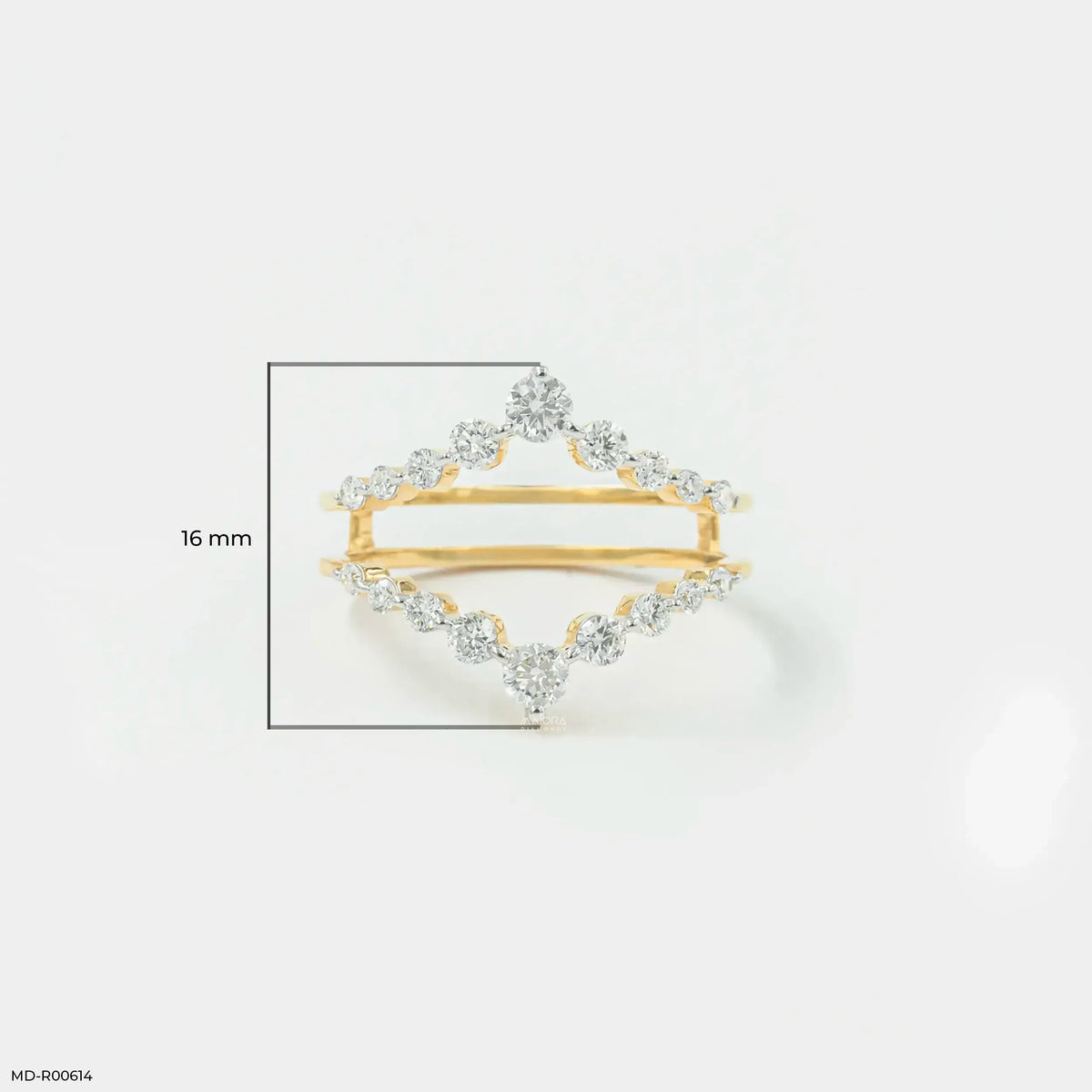 0.55 Carat Tiara Frame Enhancer Diamond Ring