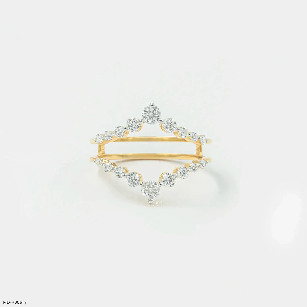 0.55 Carat Tiara Frame Enhancer Diamond Ring