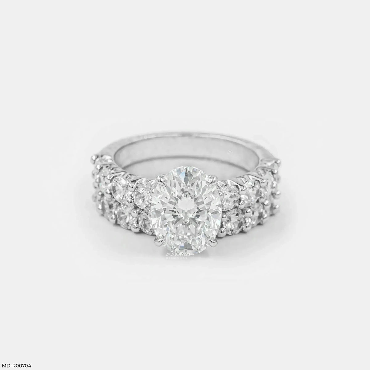 Classic Stack Solitaire Diamond Ring