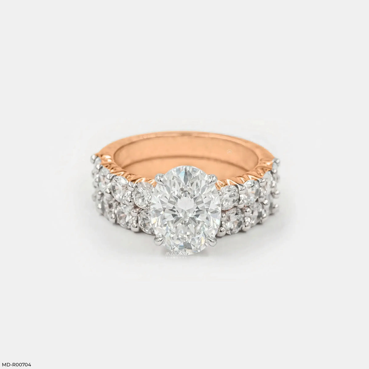 Classic Stack Solitaire Diamond Ring