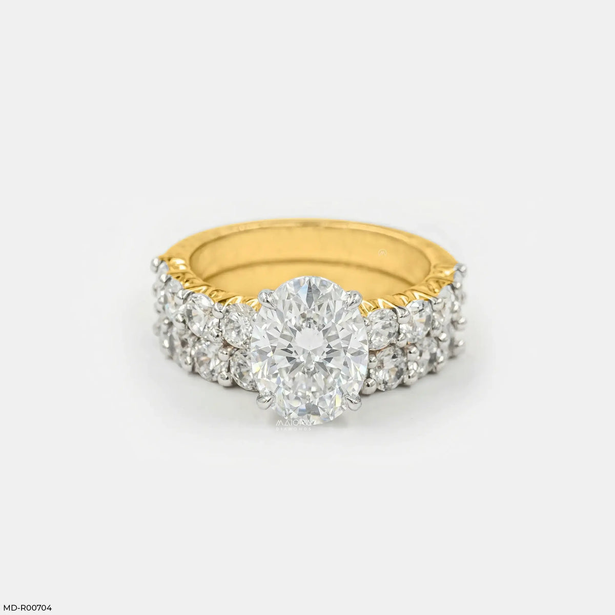 Classic Stack Solitaire Diamond Ring