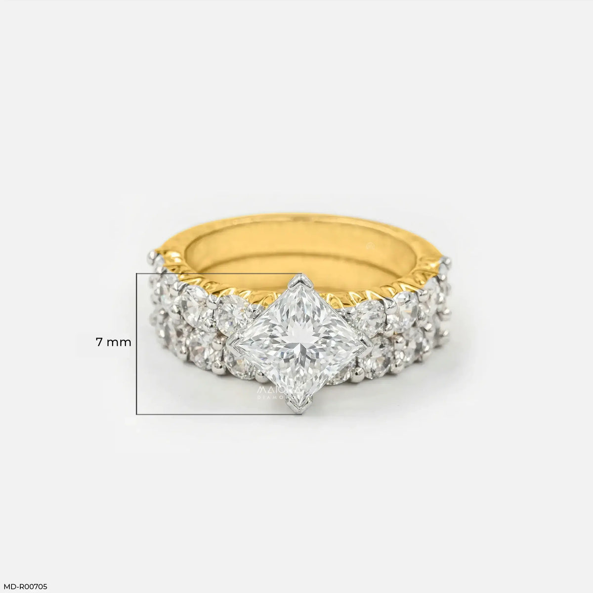 Crown Spark Solitaire Diamond Ring