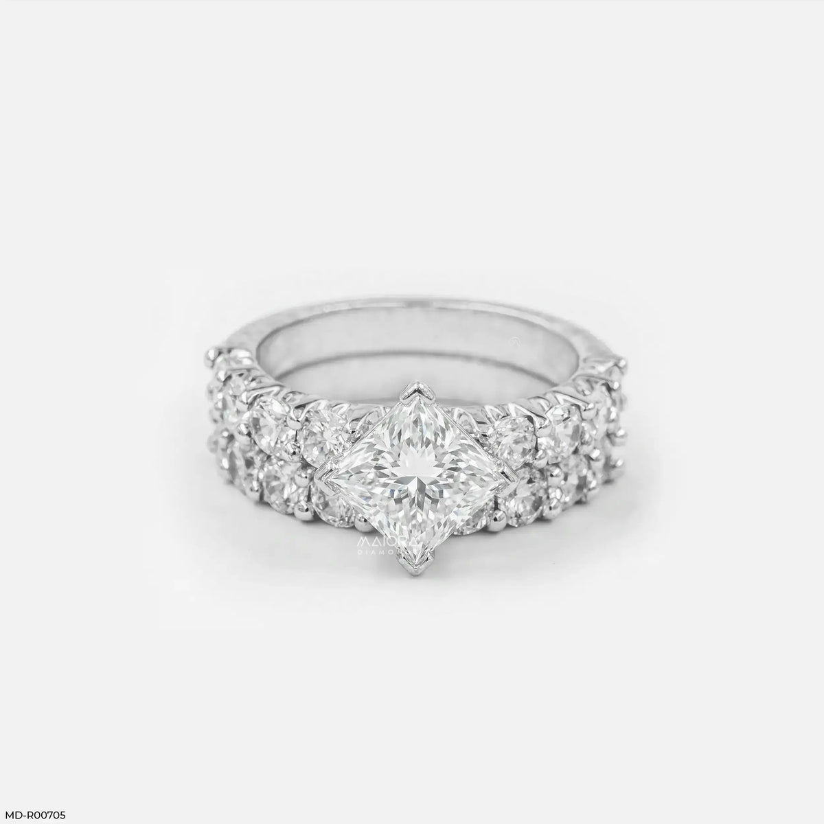 Crown Spark Solitaire Diamond Ring