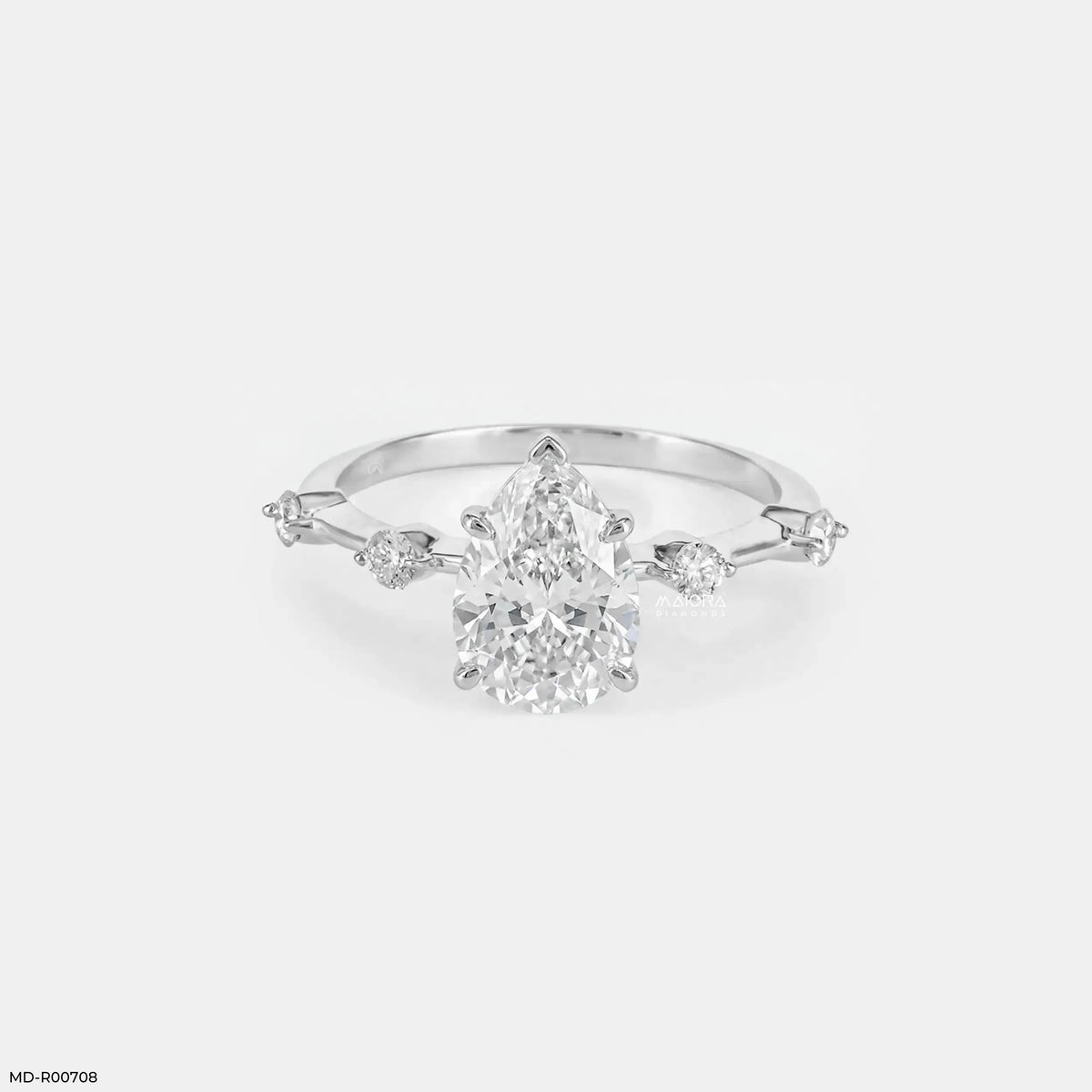 Avyra Pear Solitaire Diamond Ring