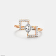 Kylo Frame Solitaire Diamond Ring