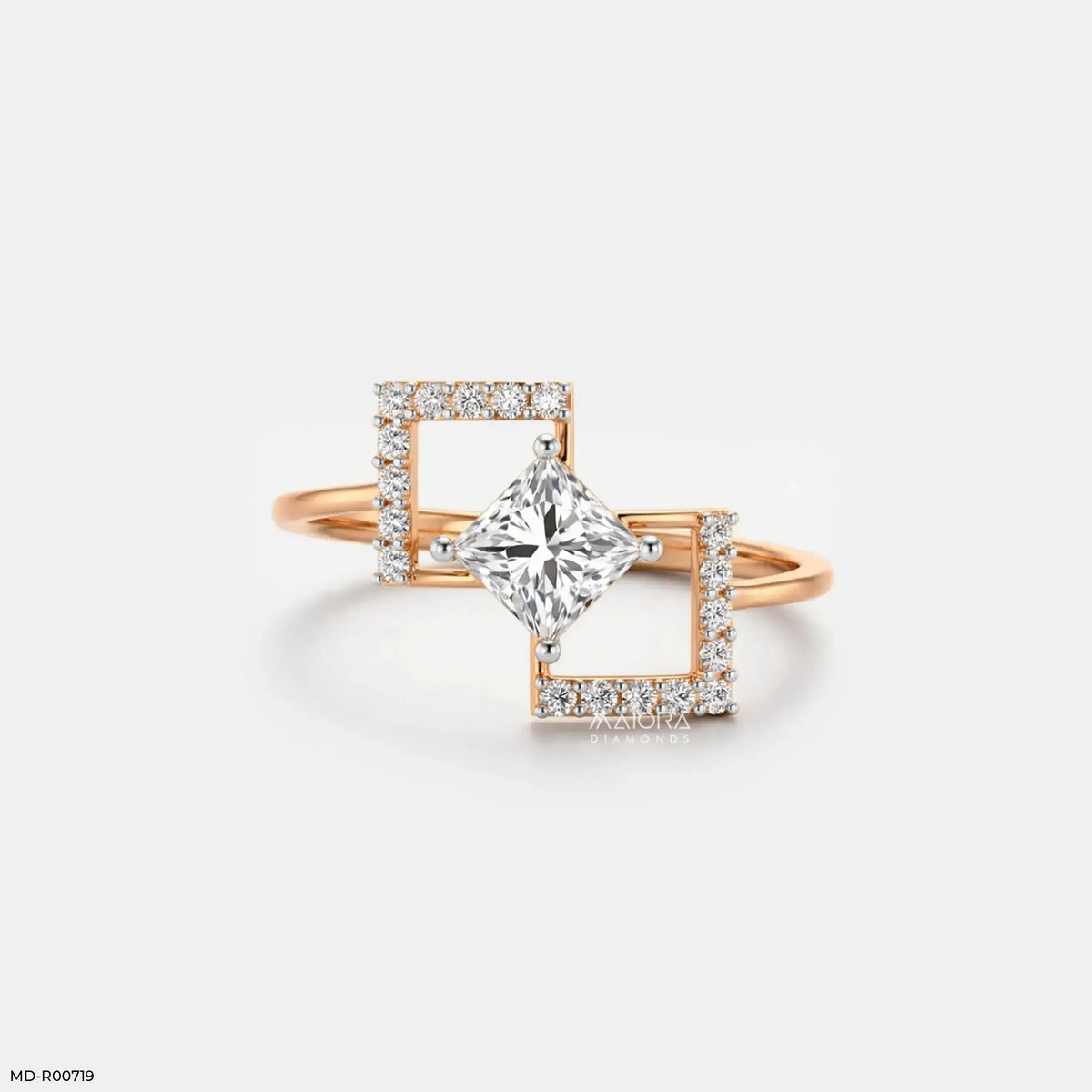 Kylo Frame Solitaire Diamond Ring