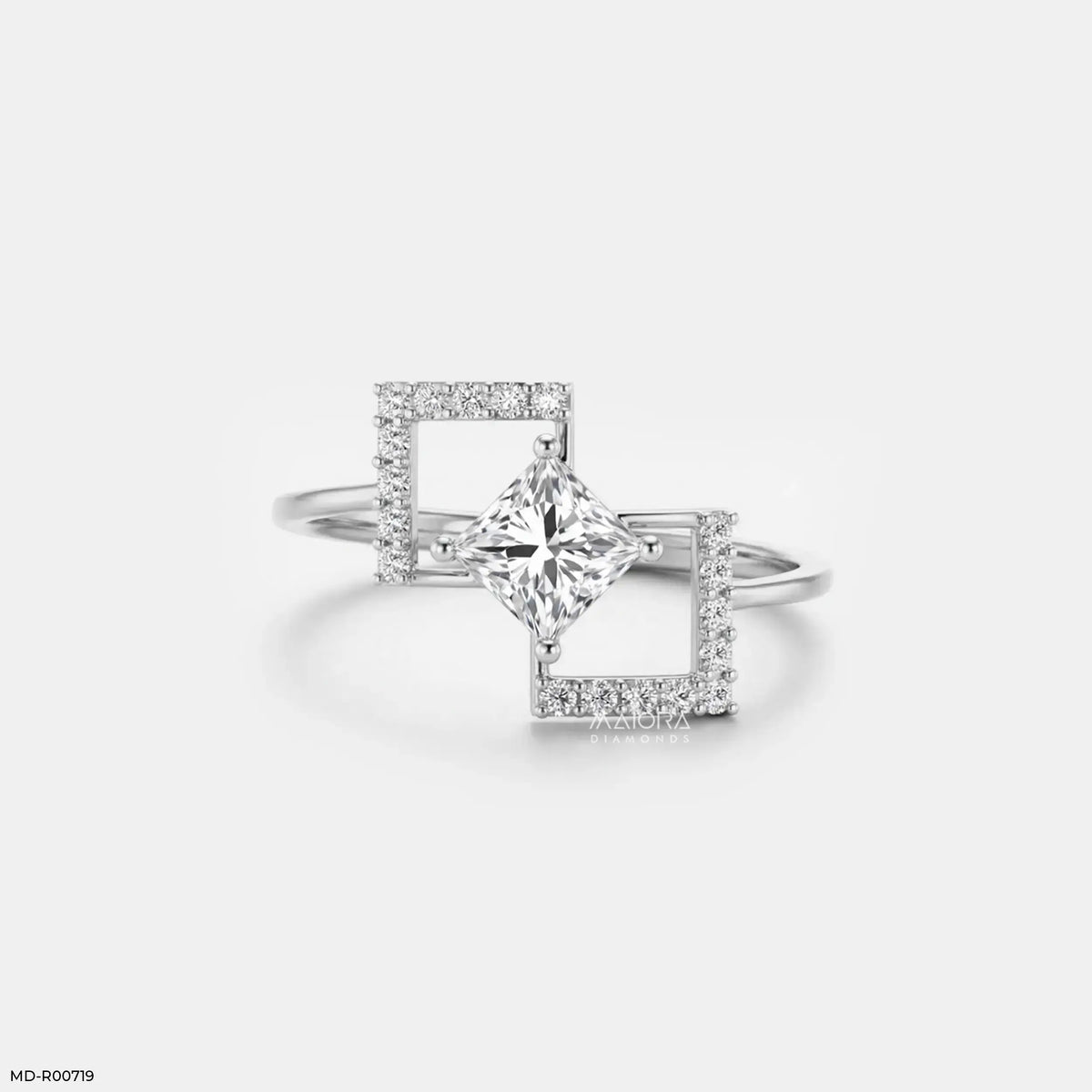 Kylo Frame Solitaire Diamond Ring