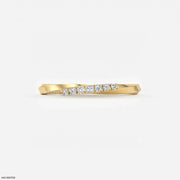 Twisted Helix Diamond Ring