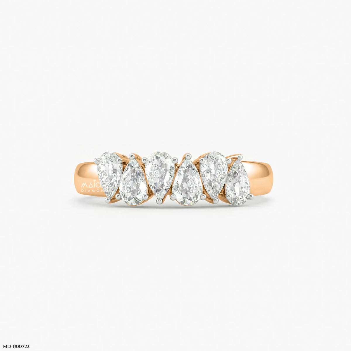 Harmonic Pear Flash Diamond Ring