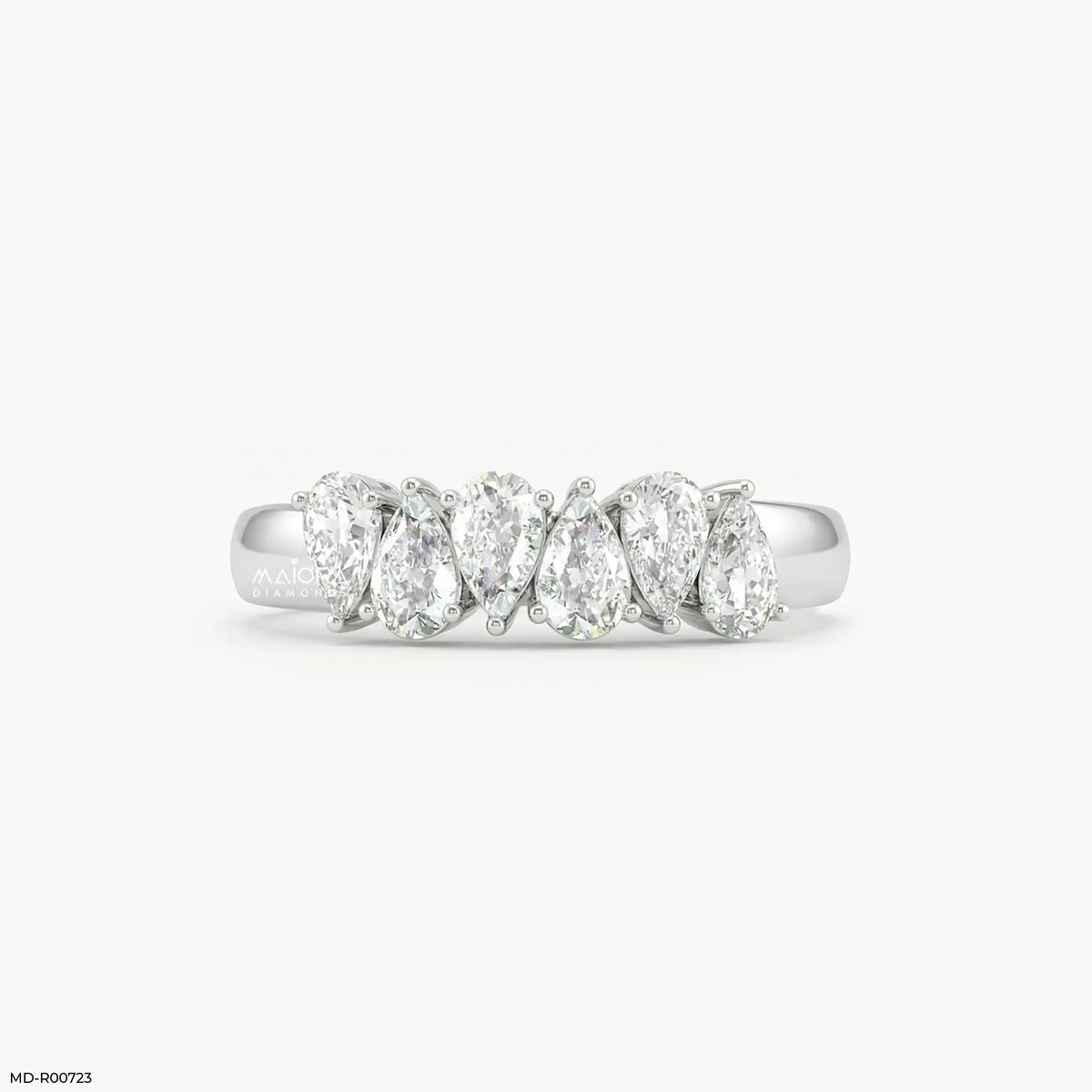 Harmonic Pear Flash Diamond Ring