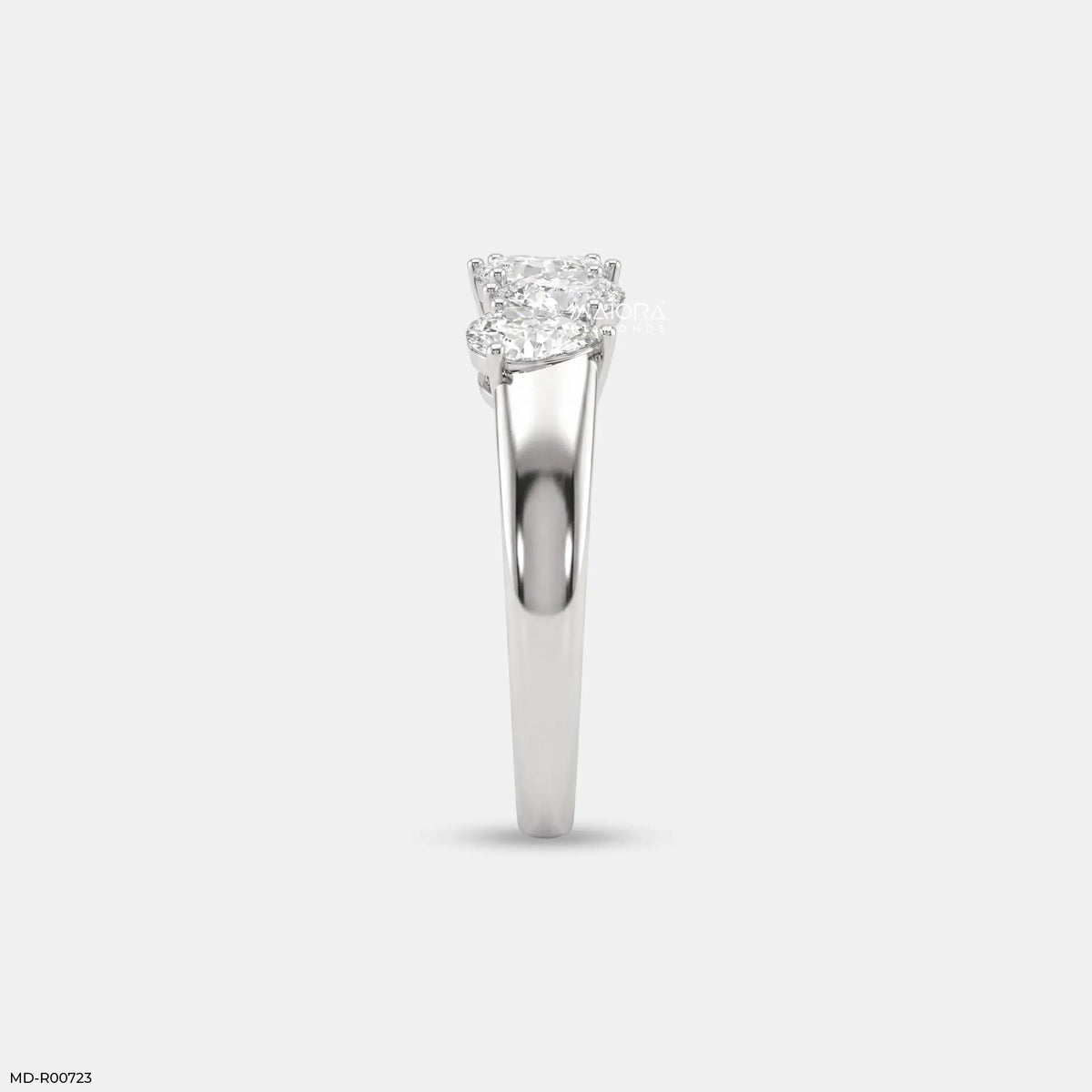 Harmonic Pear Flash Diamond Ring