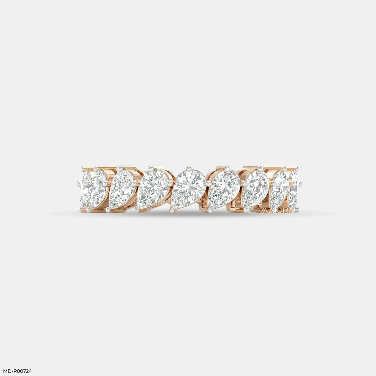 Alterna Flare Pear Diamond Ring