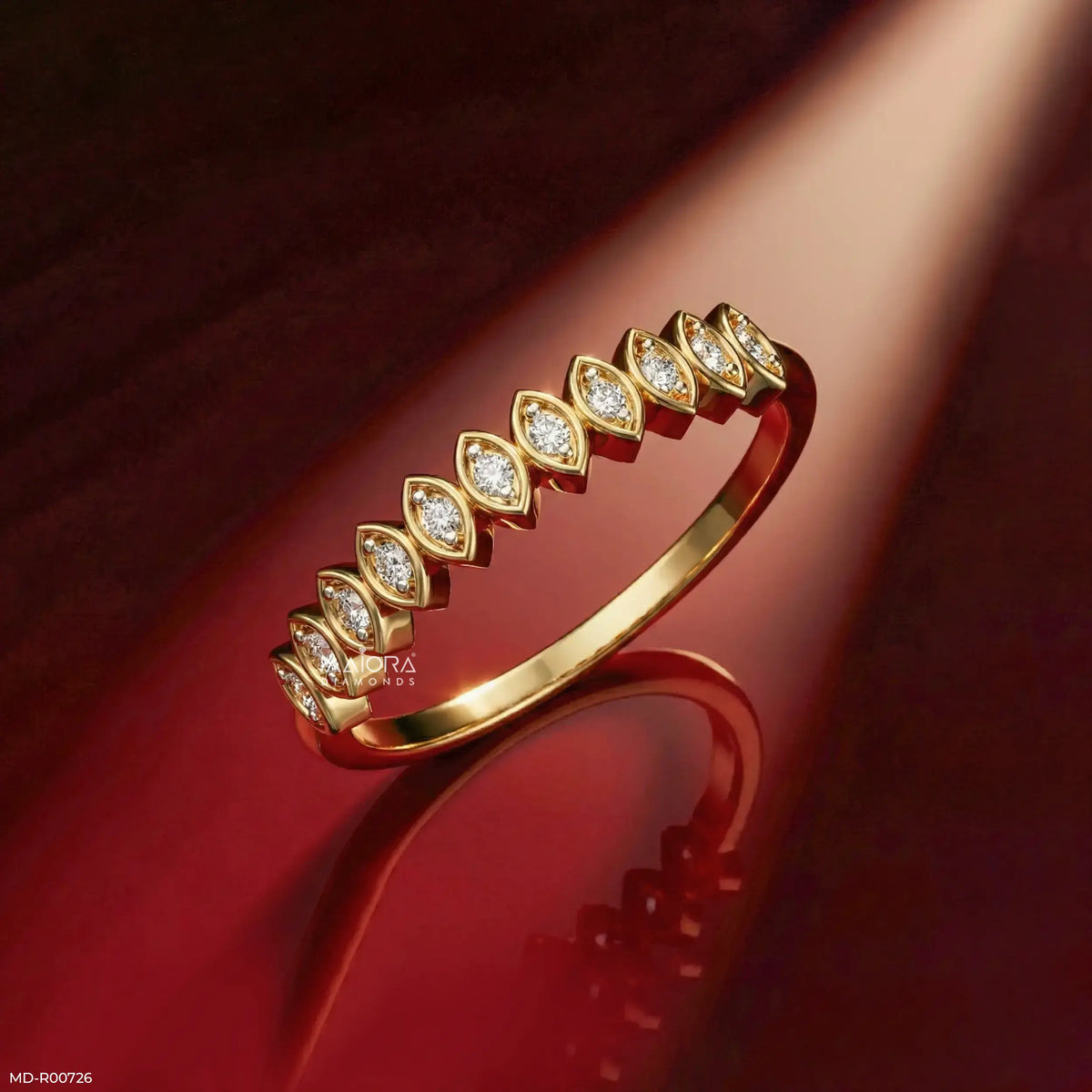 Marquise Frame Diamond Band Ring