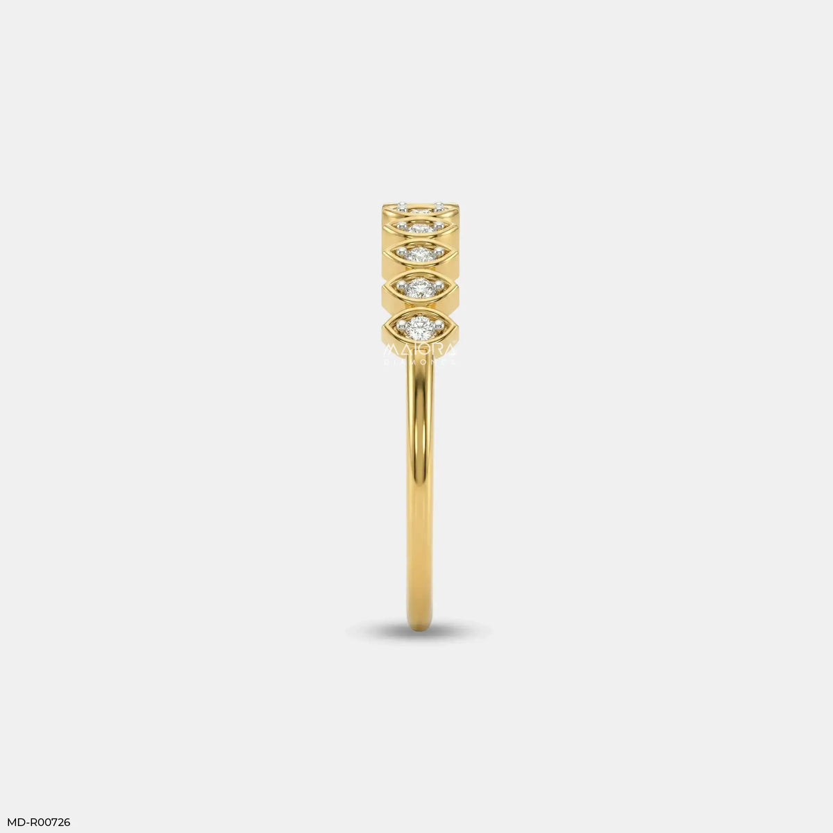 Marquise Frame Diamond Band Ring
