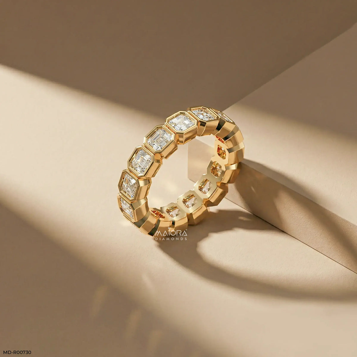 Regent Asscher Diamond Eternity Ring