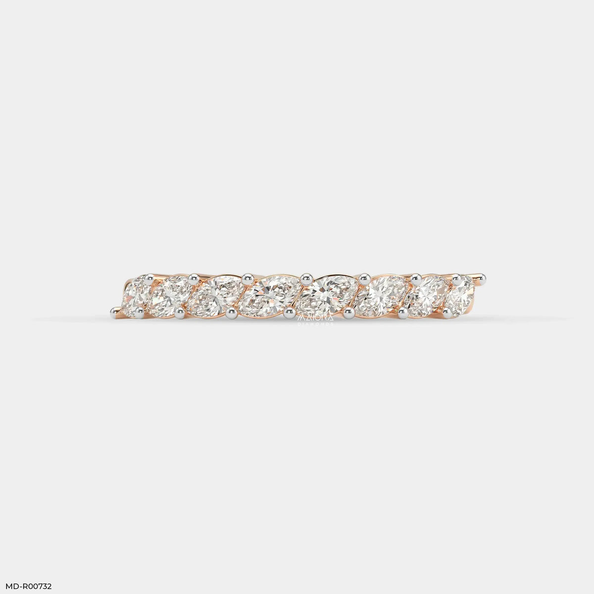 Tilted Marquise Diamond Ring