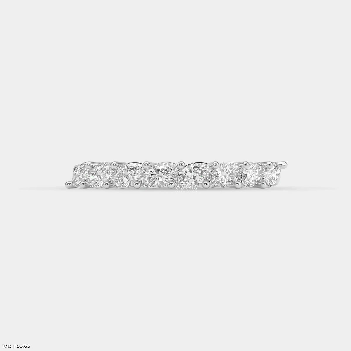 Tilted Marquise Diamond Ring