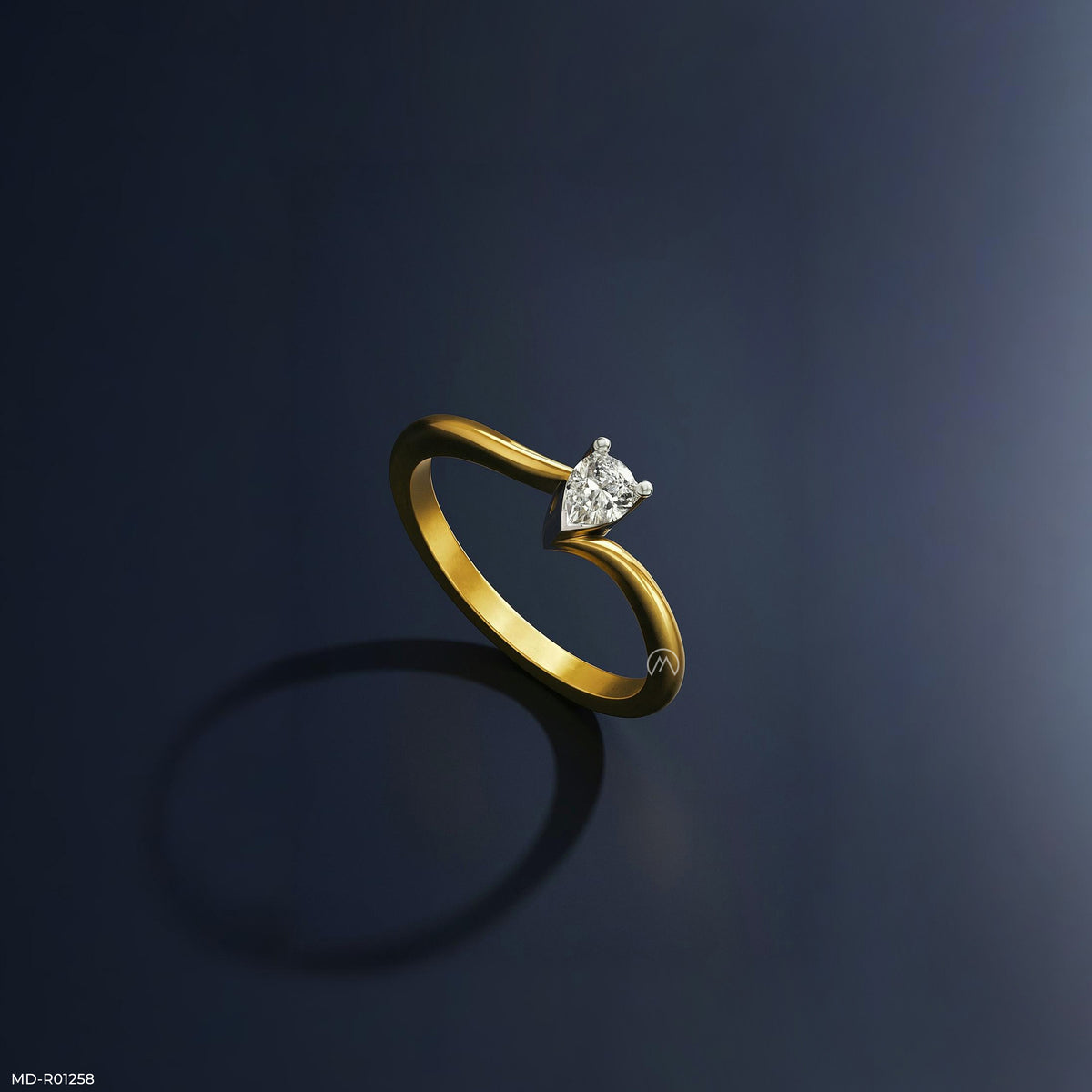 The Fluid Solitaire Ring