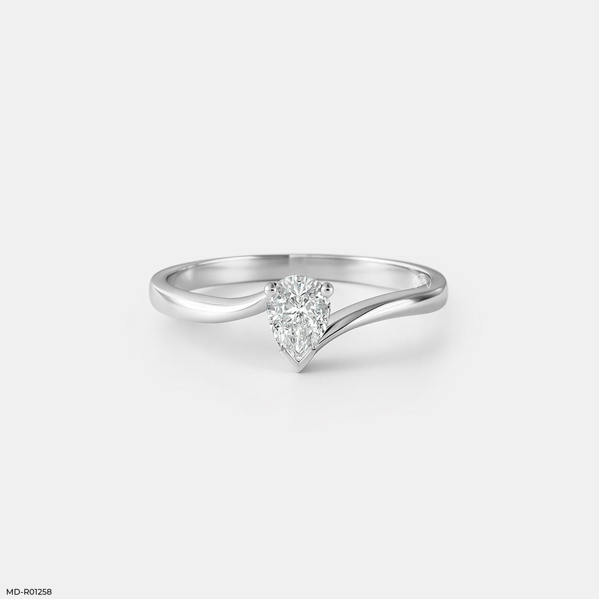 The Fluid Solitaire Ring