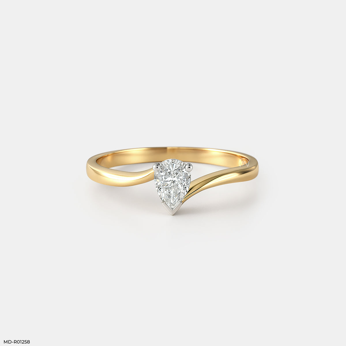 The Fluid Solitaire Ring
