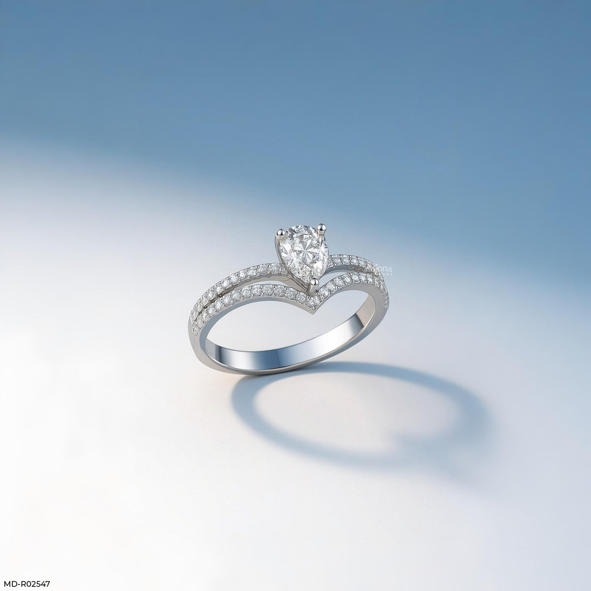 Pear Solitaire Vanki Diamond Ring
