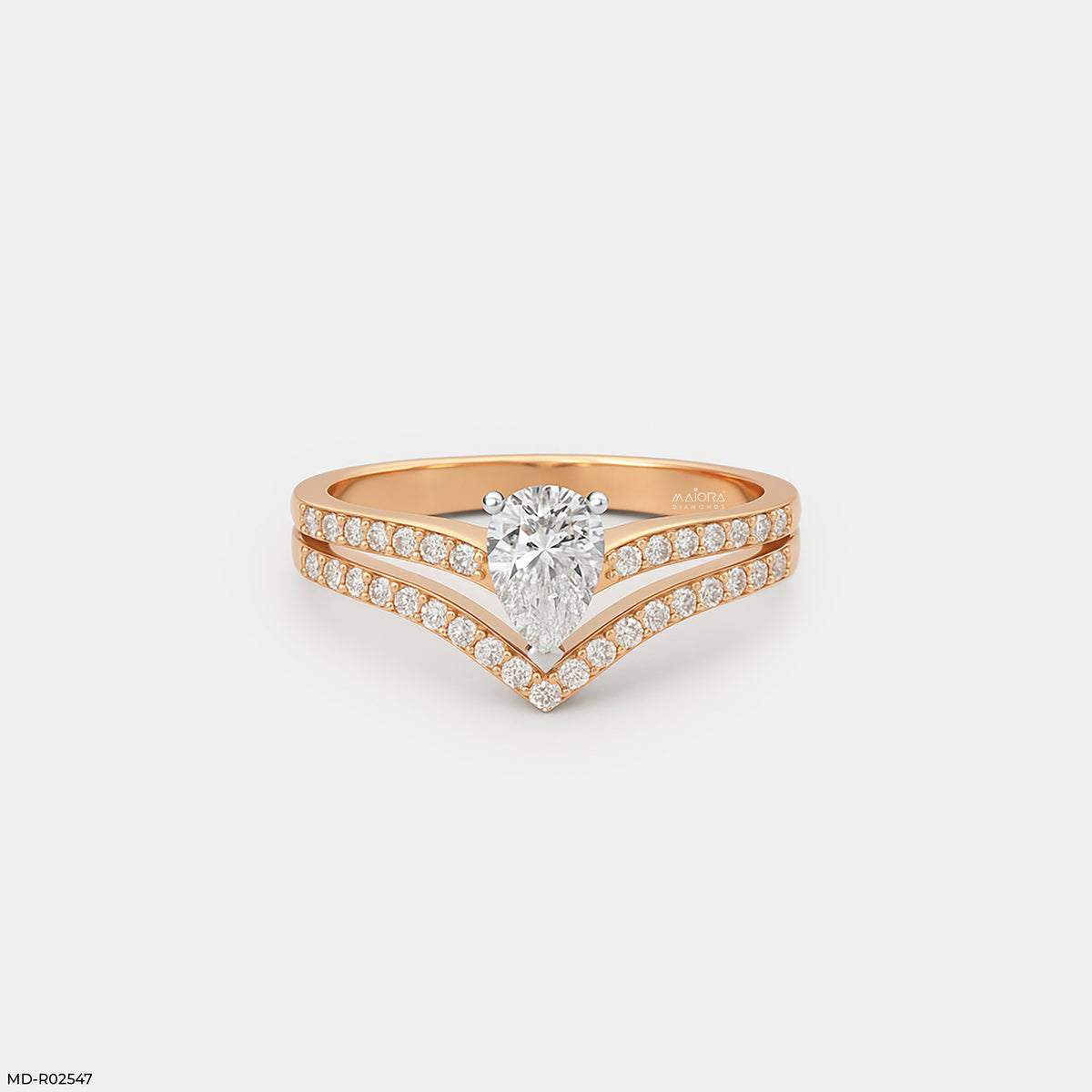 Pear Solitaire Vanki Diamond Ring