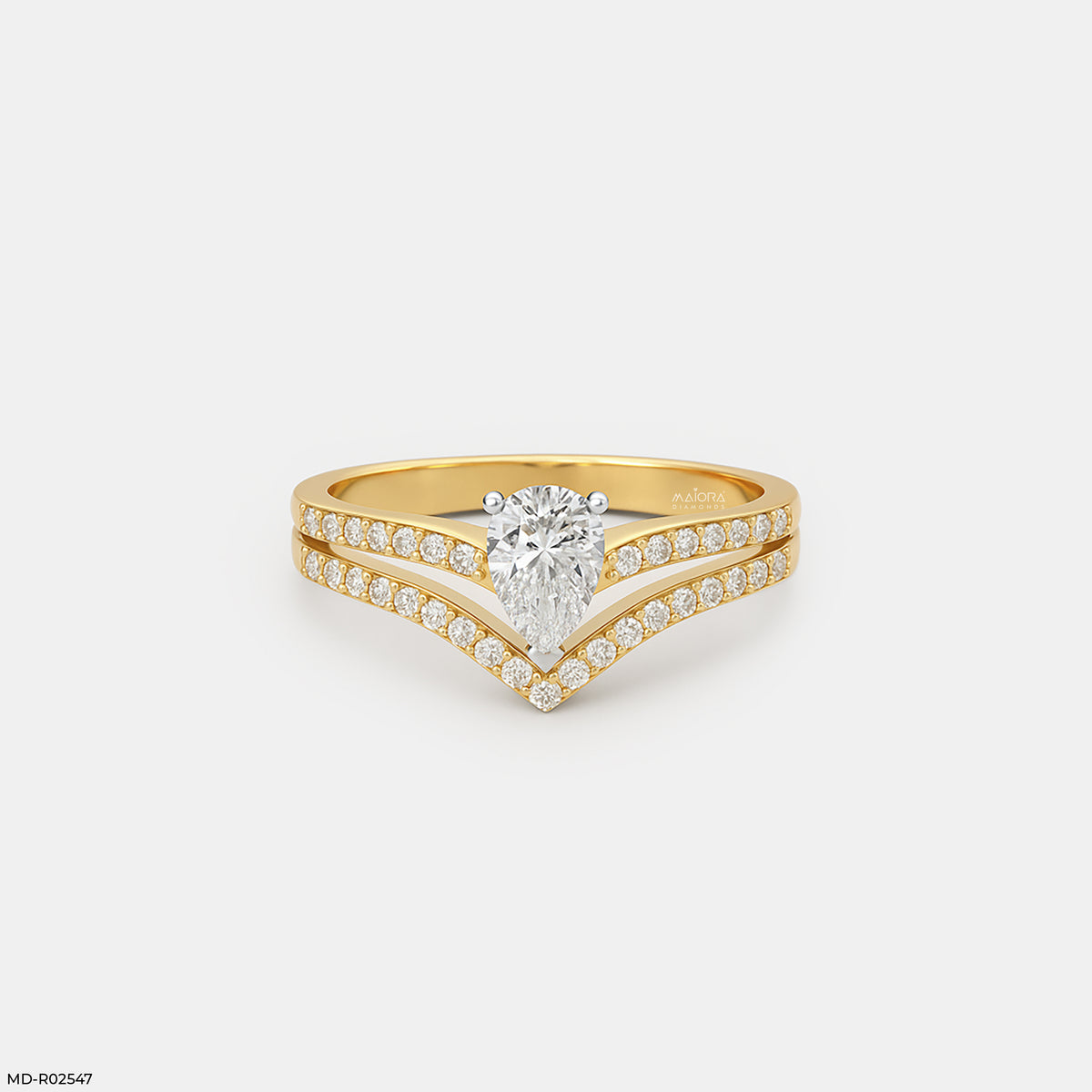 Pear Solitaire Vanki Diamond Ring
