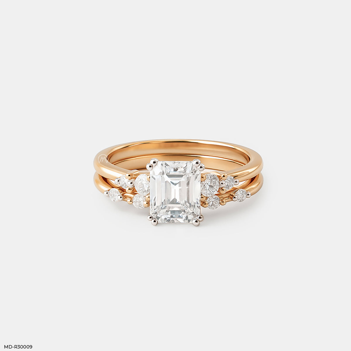 1.5 Carat Shining Duo Stackable Rings