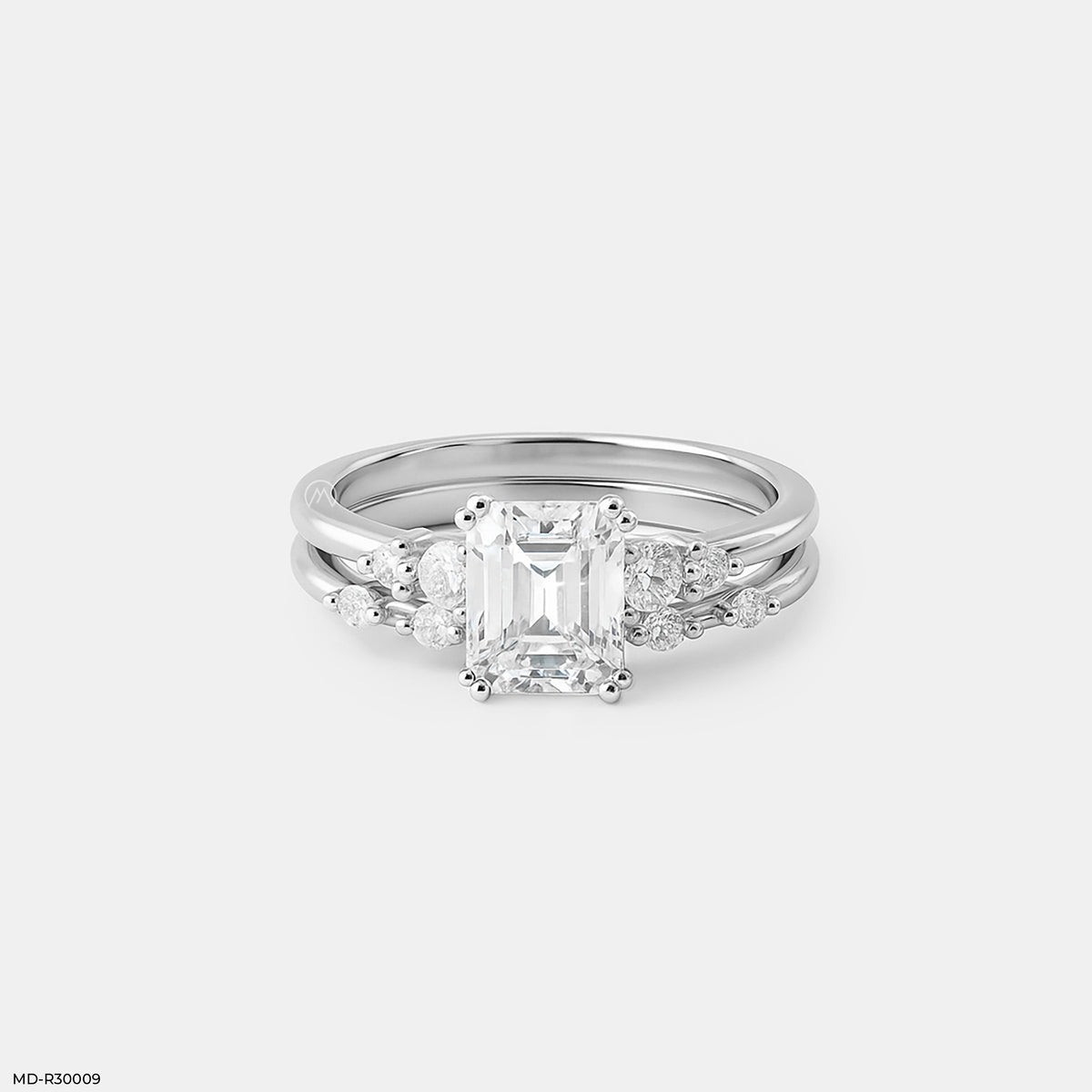 1.5 Carat Shining Duo Stackable Rings