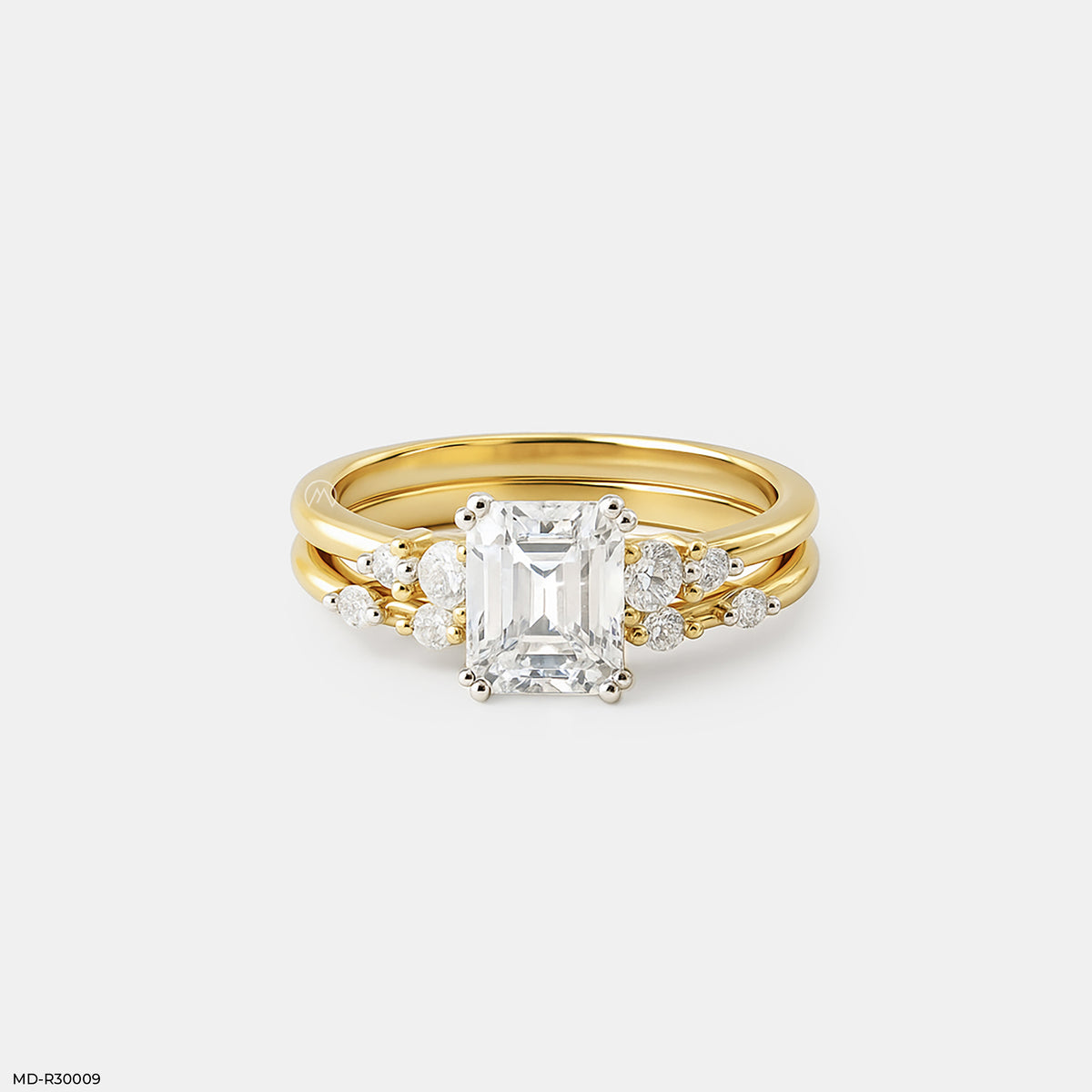 1.5 Carat Shining Duo Stackable Rings