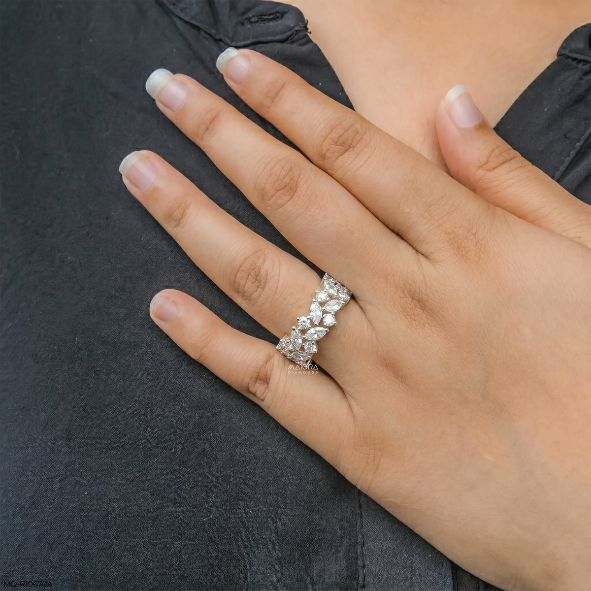 7.65 Carat Emerald Embrace Solitaire Ring