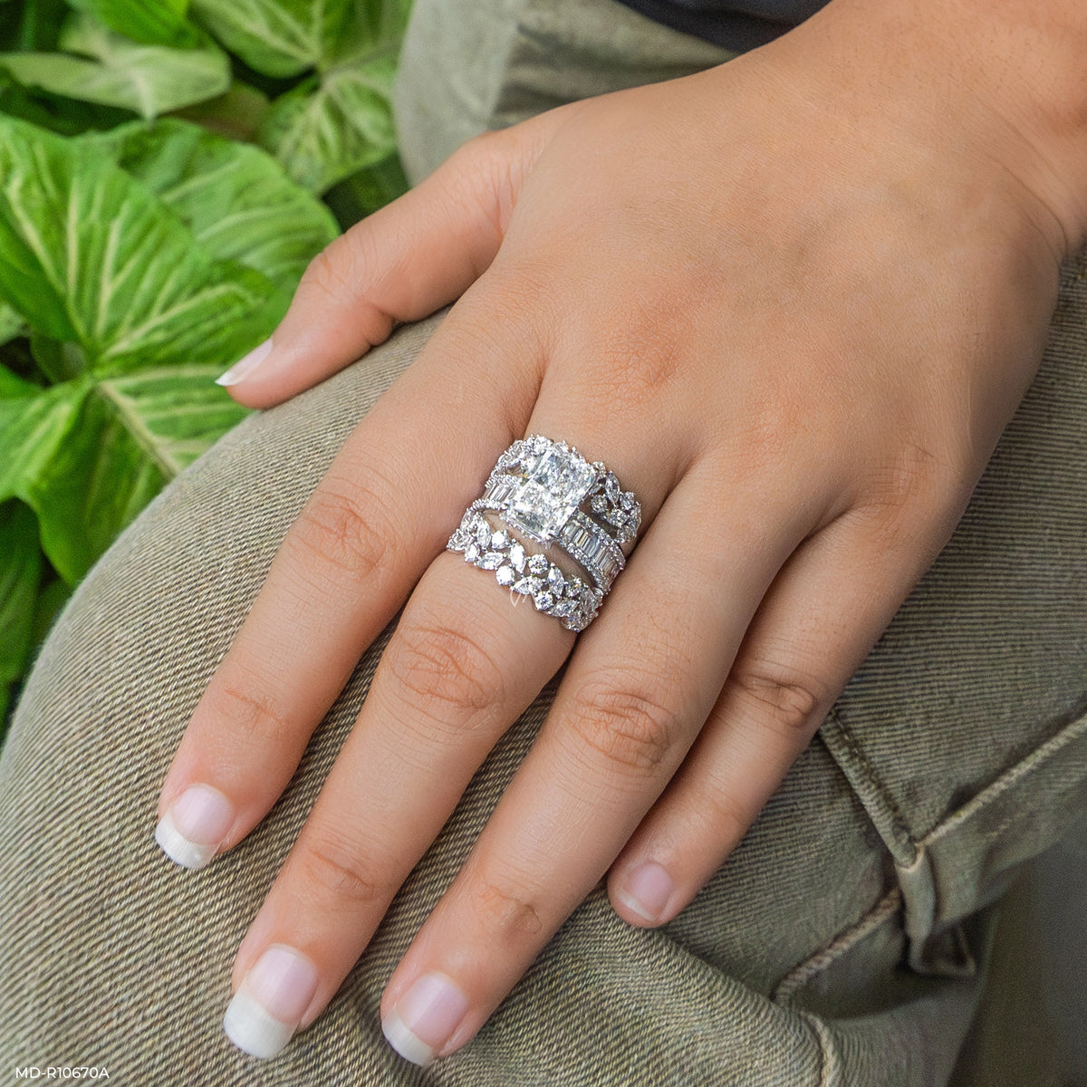7.65 Carat Emerald Embrace Solitaire Ring