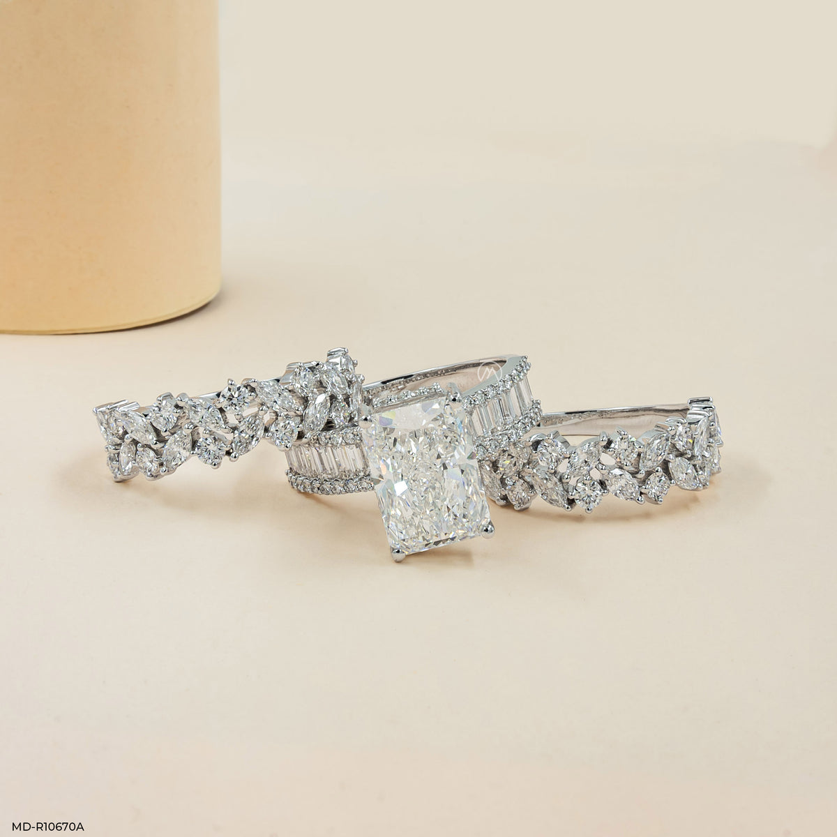 7.65 Carat Emerald Embrace Solitaire Ring