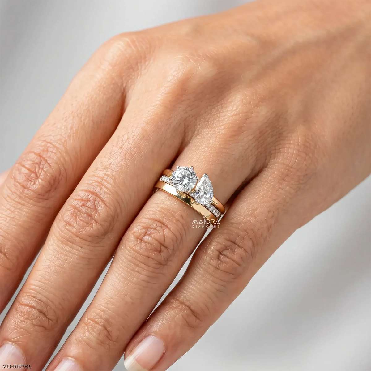 Eternal Flare Toi et Moi Diamond Rings