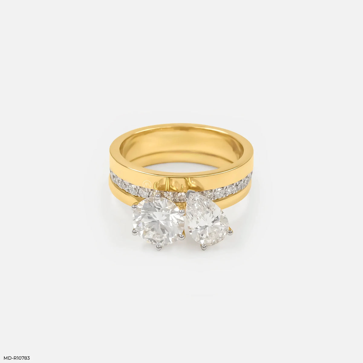 Eternal Flare Toi et Moi Diamond Rings