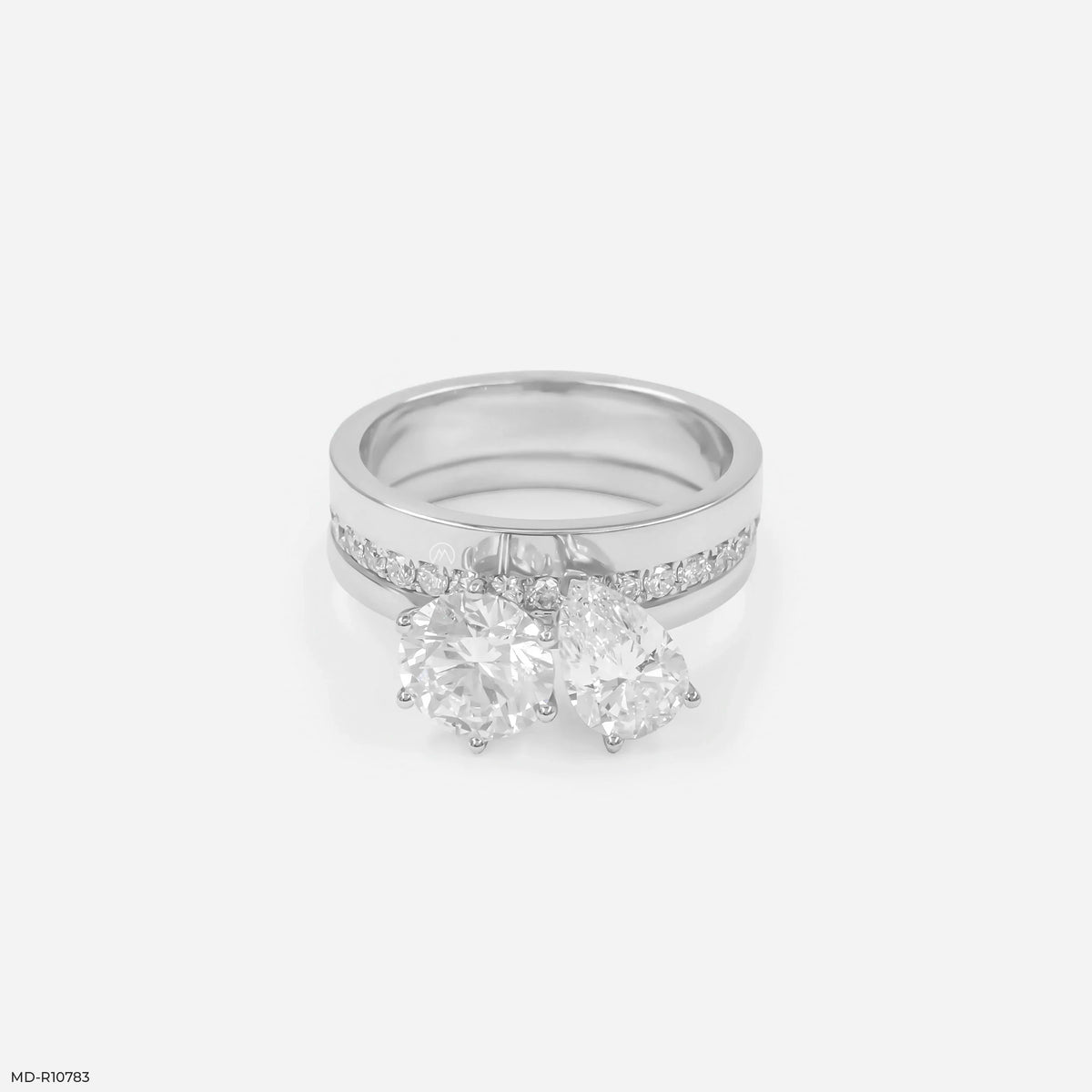 Eternal Flare Toi et Moi Diamond Rings